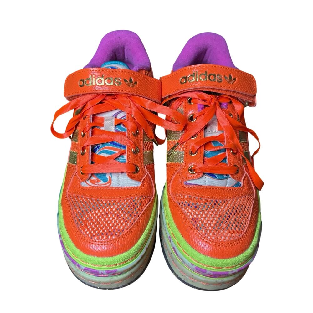 Adidas Originals Forum Triple Platform Lo Sneakers Women's Sz 7 Carnival Orange - Picture 5 of 9